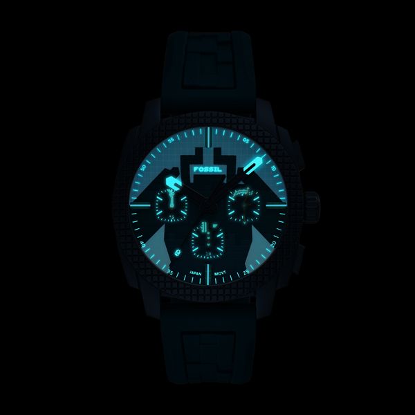 【Fossil】 フォッシル LE1253 Minecraft マインクラフト クォーツ メンズ　ブルー
