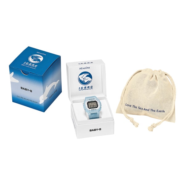 【BABY-G】 Love The Sea And The Earth 「ICERC Japan」コラボレーションモデル 2026 BGD-5650K-2JR イルカ 電波ソーラー レディース