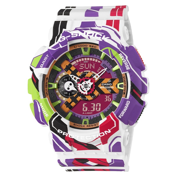 【G-SHOCK】エヴァンゲリオン コラボレーションモデル GA-110EVA30-7AJR アナデジ クォーツ メンズ