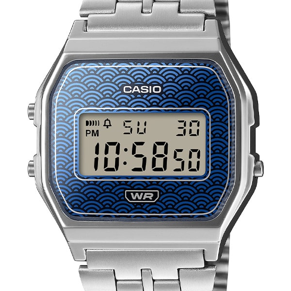 CASIO カシオ コレクション 青海波（せいがいは） 濃藍 A159WEVJ-2JR デジタル クォーツ ユニセックス