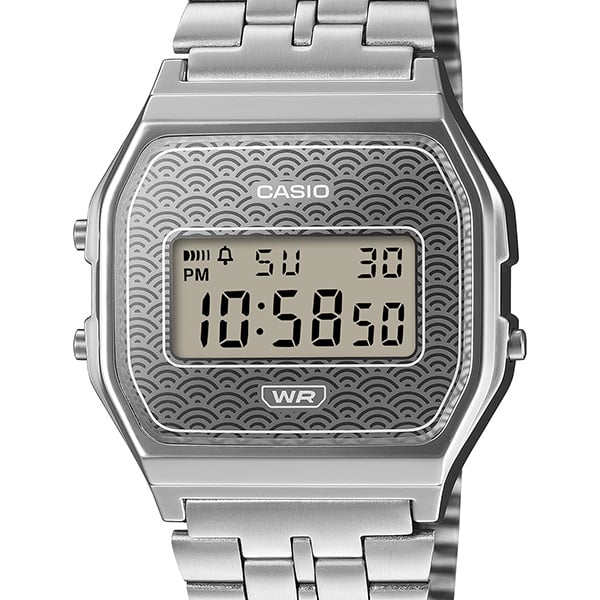 CASIO カシオ コレクション 青海波（せいがいは）白銀 A159WEVJ-7JR デジタル クォーツ ユニセックス