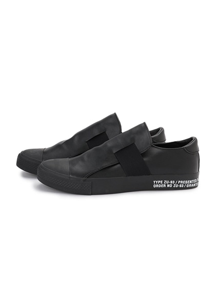 【MEN’S】ベルテッドスニーカー ブラック M