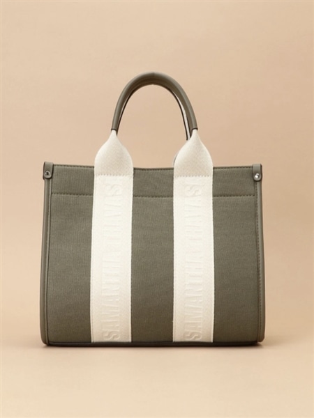 スクエアキャンバストート 小サイズ(カーキ)｜ サマンサタバサ｜札幌  