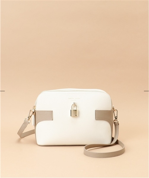 バイカラースクエアショルダー グレージュ