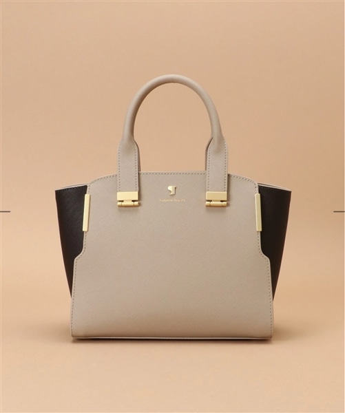 Pomme d'espoir ポムディスポワール バイカラーハンドルバッグ ベージュ