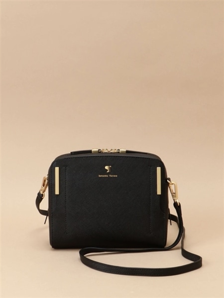  Pomme d'espoir ポムディスポワール ワンカラーショルダーバッグ ブラック