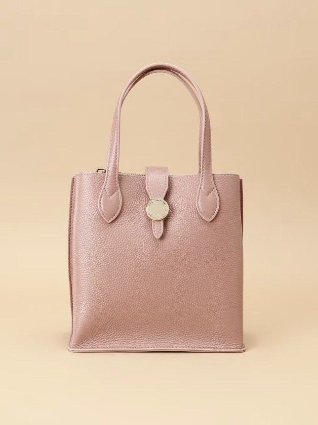 コピー ～  サークルモチーフスクエアレザートートバッグ 小サイズ キャメル