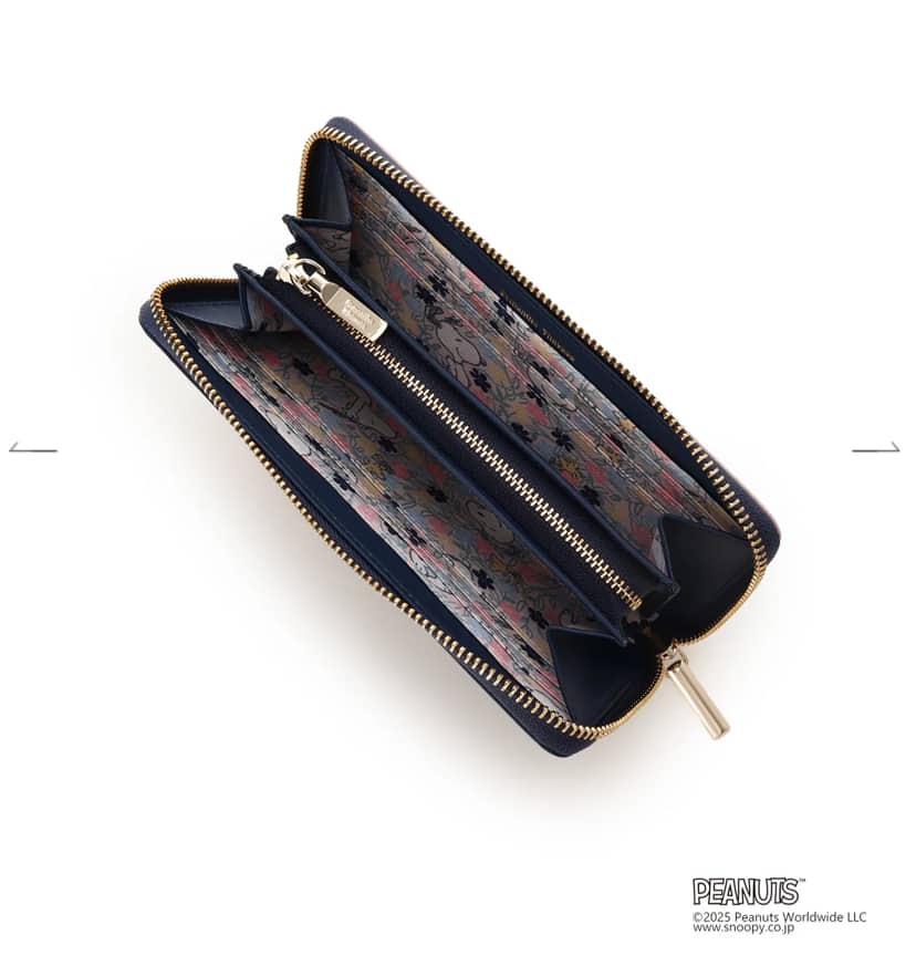 「スヌーピー」コレクション 長財布(ネイビー)