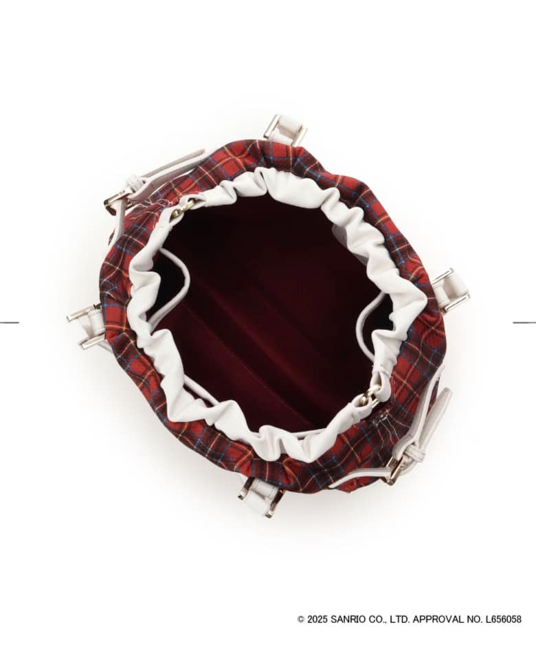 「ハローキティ」コレクション ハンドバッグ(オフホワイト) ホワイト