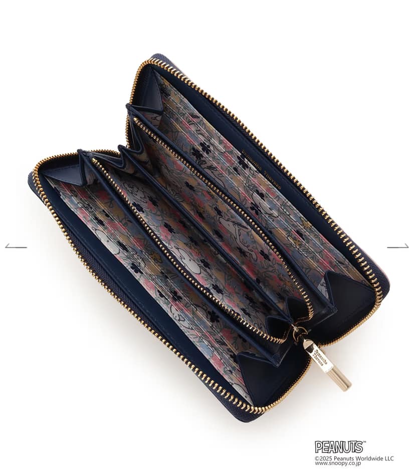 「スヌーピー」コレクション 長財布(ネイビー)