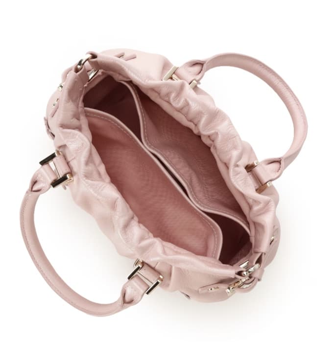 ジョリーミニョン　美品　薄ピンク　ハイネック パフショルダー　Mサイズ Holiday Collection]フラワーデザイン サマンサ ルプリュ・ミニョン