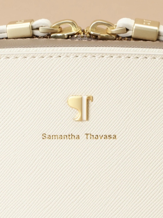 Pomme d'espoir ポムディスポワール バイカラーショルダーバッグ オフホワイト