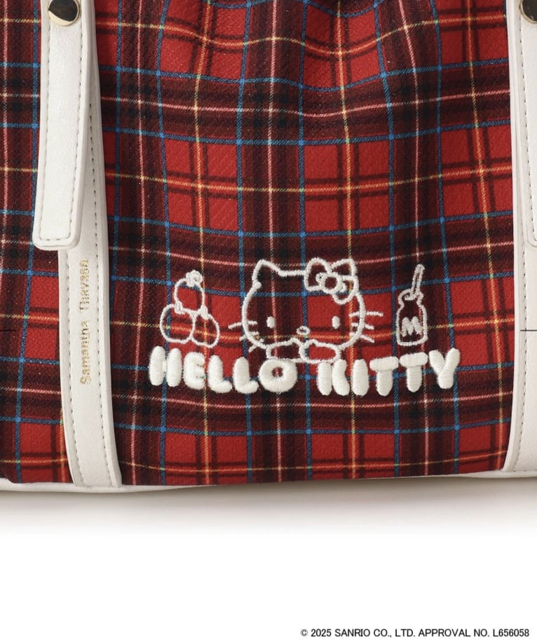 「ハローキティ」コレクション ハンドバッグ(オフホワイト) ホワイト