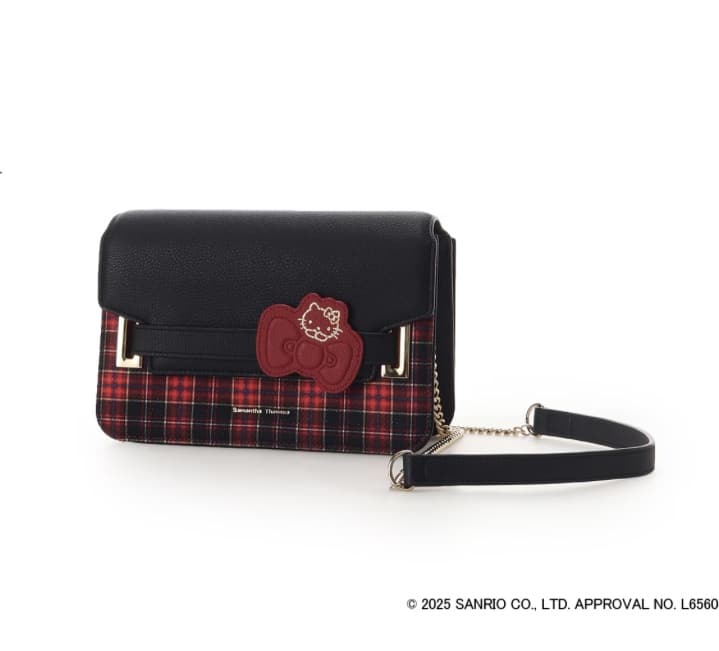 「ハローキティ」コレクション ショルダーバッグ(ブラック)