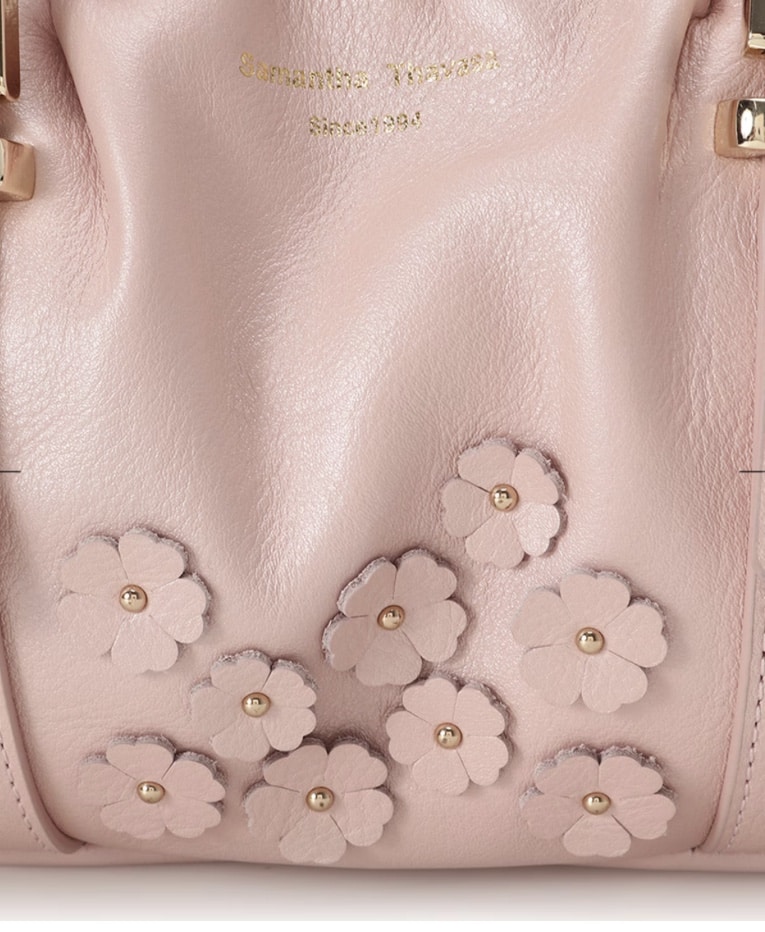 [Holiday Collection]フラワーデザイン サマンサ ルプリュ・ミニョン ハンドバッグ ミニサイズ