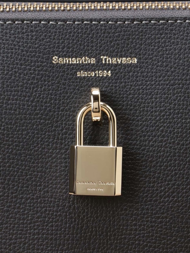 バイカラースクエアショルダーバッグ ダークグレー