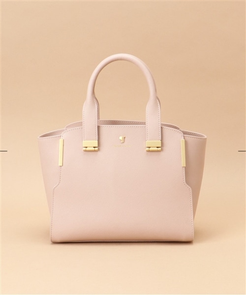 Pomme d'espoir ポムディスポワール ワンカラーハンドルバッグ ピンクベージュ