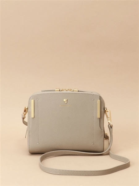 Pomme d'espoir ポムディスポワール ワンカラーショルダーバッグ グレージュ