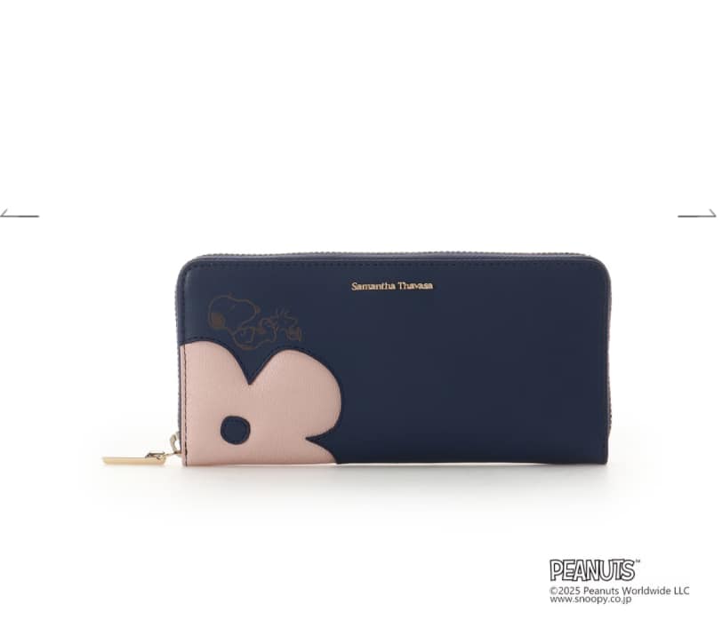 「スヌーピー」コレクション 長財布(ネイビー)