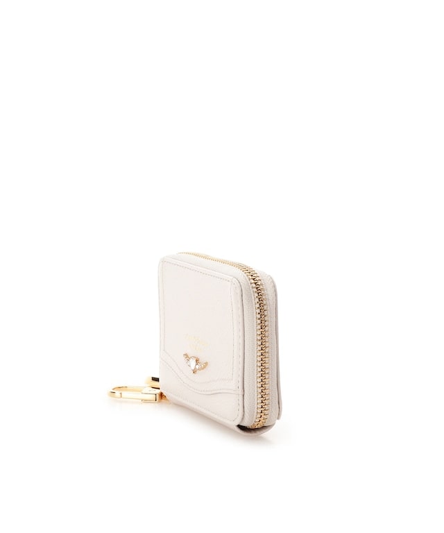 クリアハートビジュー キーケース オフホワイト 00