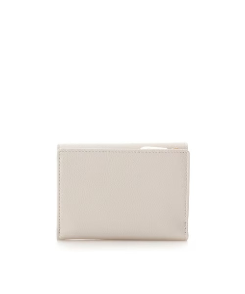 ハートジュエルバー 折財布 グレージュ 0