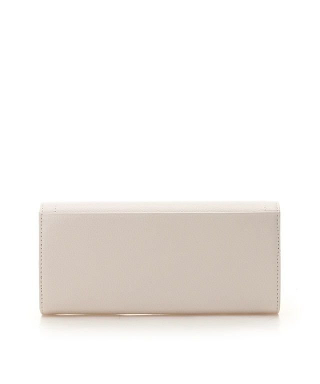  クリアハートビジュー 長財布 オフホワイト 00