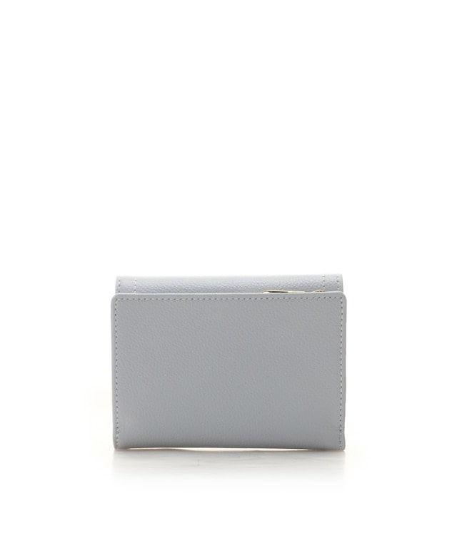 クリアハートビジュー 折財布 ライトブルー 00