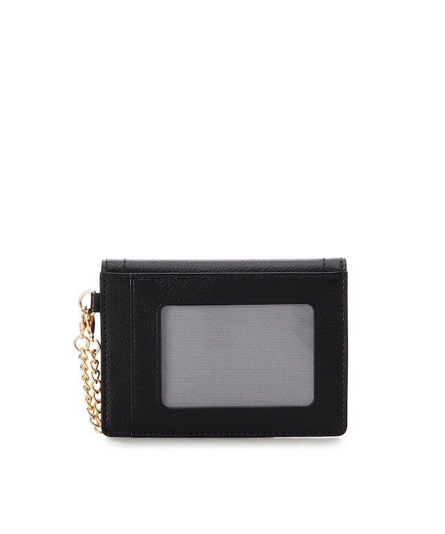 クリアハートビジュー パスケース ブラック 00