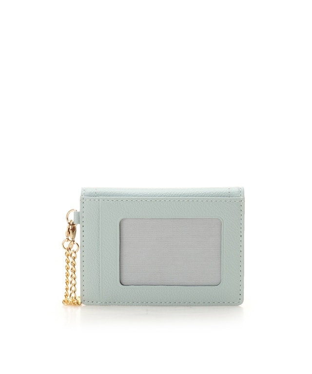 クリアハートビジュー パスケース ミント 00