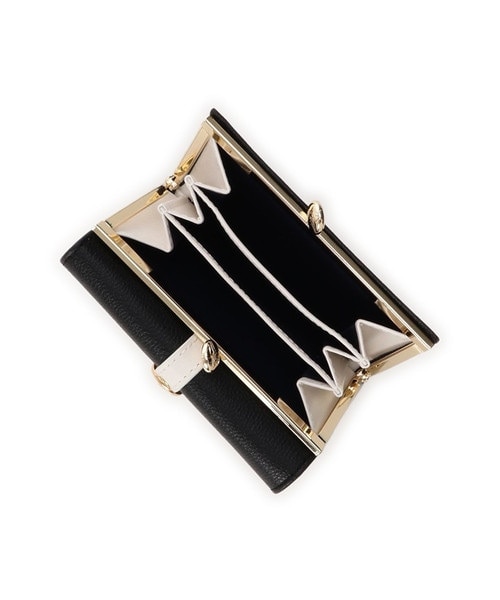 フロントベルト 折財布 ブラック 00