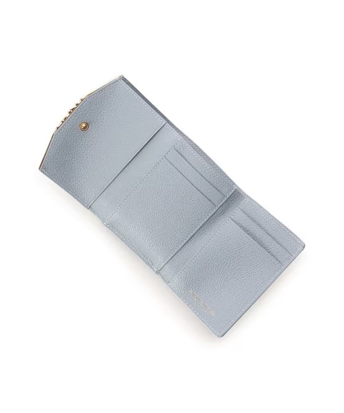 ハートジュエルバー 折財布 ダルブルー 0