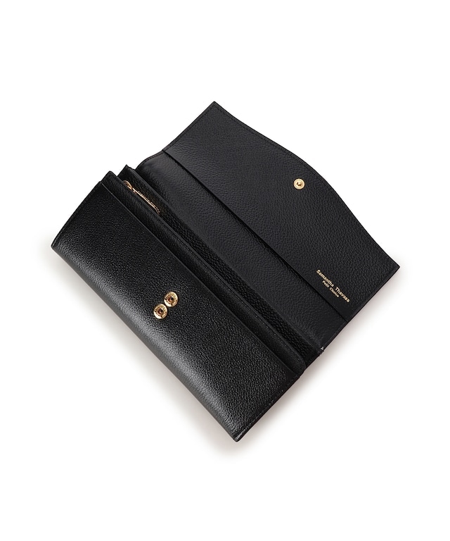 クリアハートビジュー 長財布 ブラック 00