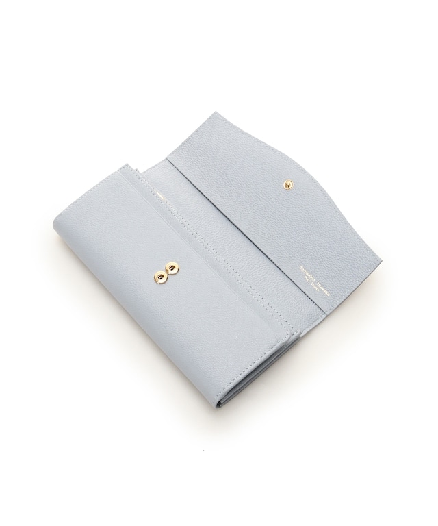 クリアハートビジュー 長財布 ライトブルー 00