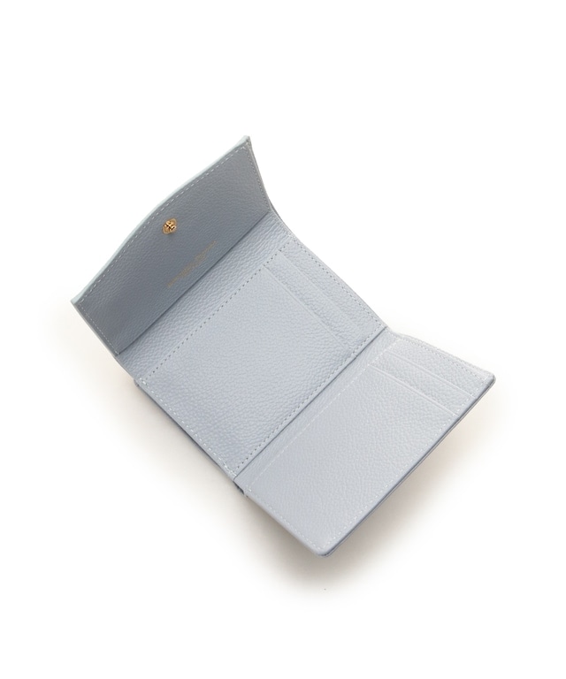 クリアハートビジュー 折財布 ライトブルー 00