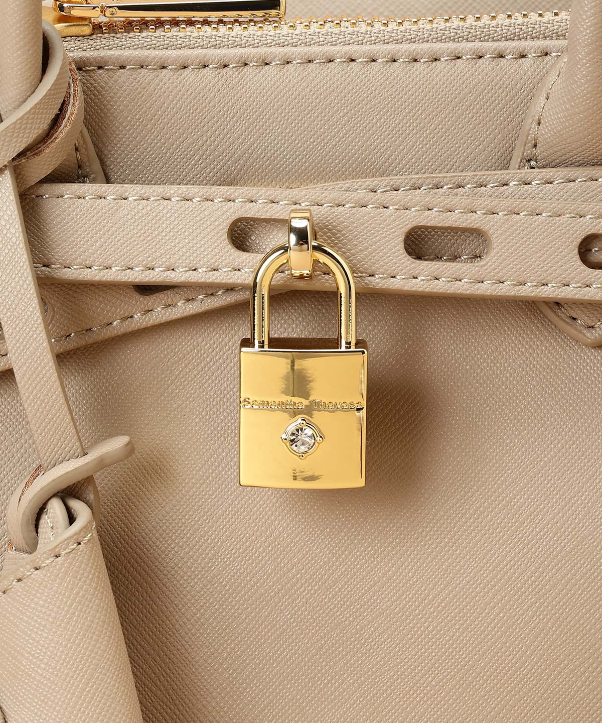 ベルトデザイン サマンサアゼル 小サイズ グレージュ 00