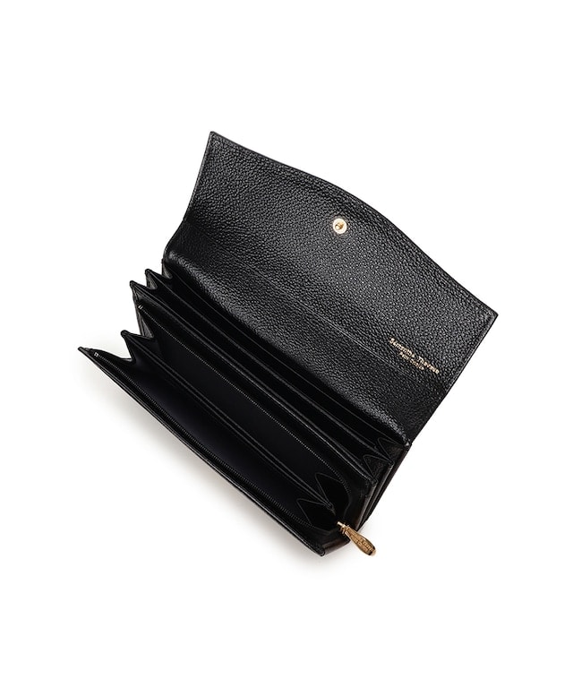 クリアハートビジュー 長財布 ブラック 00