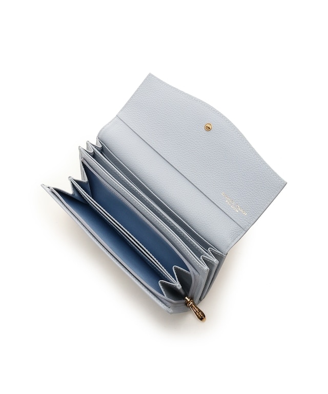 クリアハートビジュー 長財布 ライトブルー 00