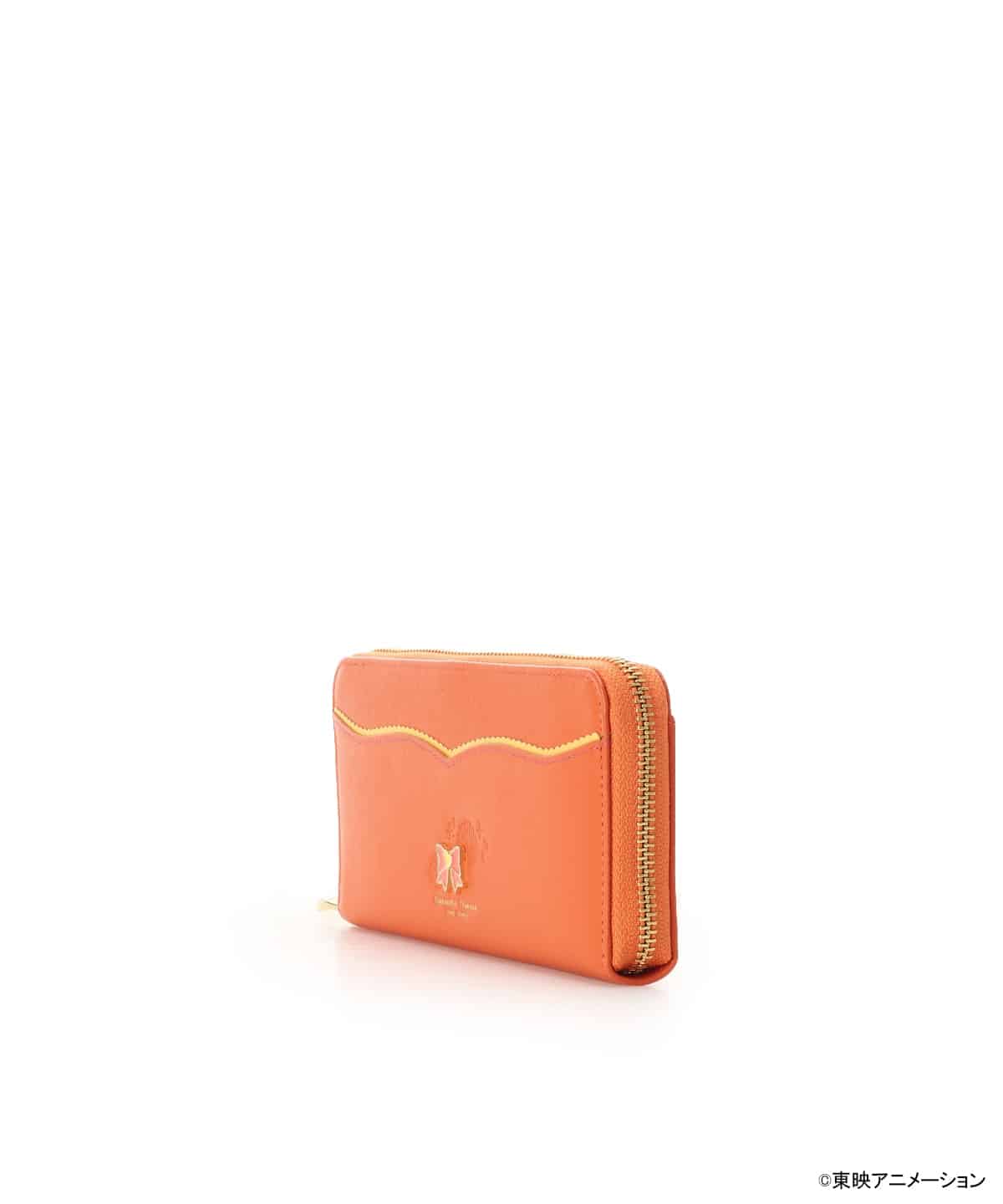 ‪꒰24h限定セール꒱スタッズ　長財布　オレンジグラデーション ꒰24h限定セール꒱スタッズ 長財布 オレンジグラデーション