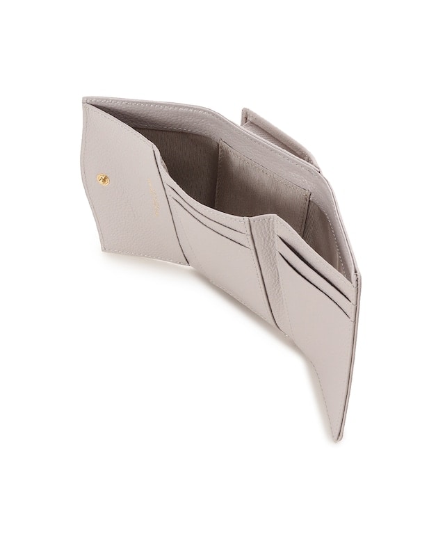 クリアハートビジュー 折財布 ベージュ 00