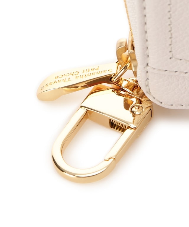 クリアハートビジュー キーケース オフホワイト 00