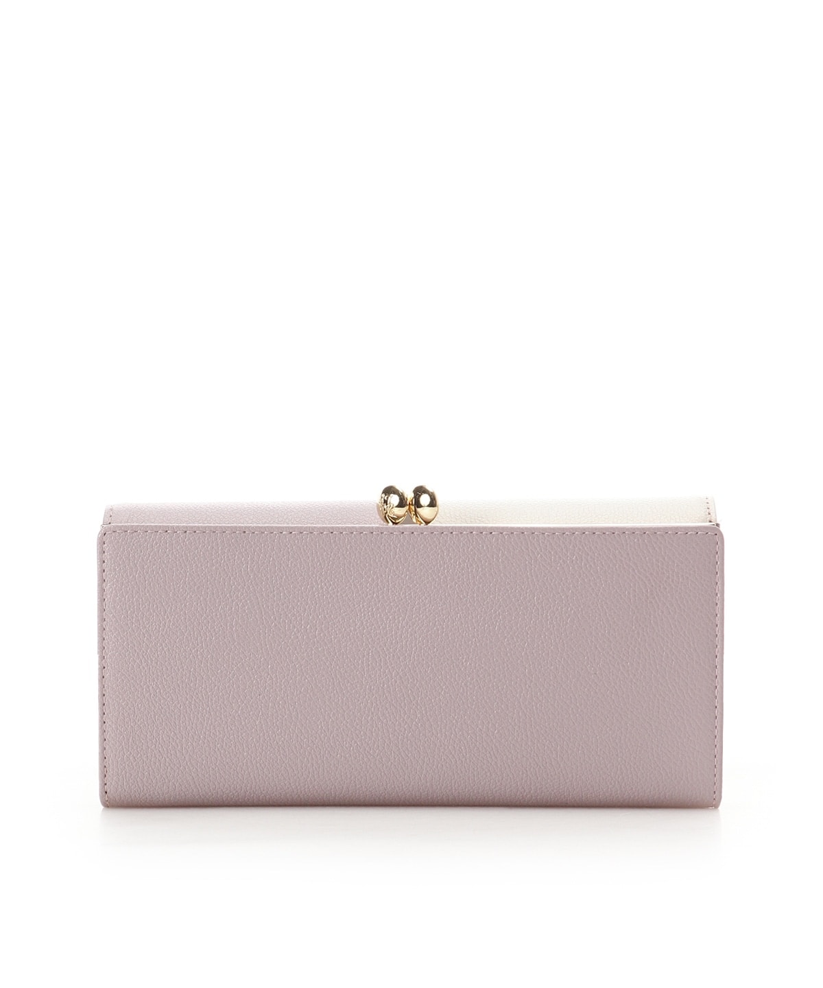 バイカラーフロントベルト 長財布 ピンク 00