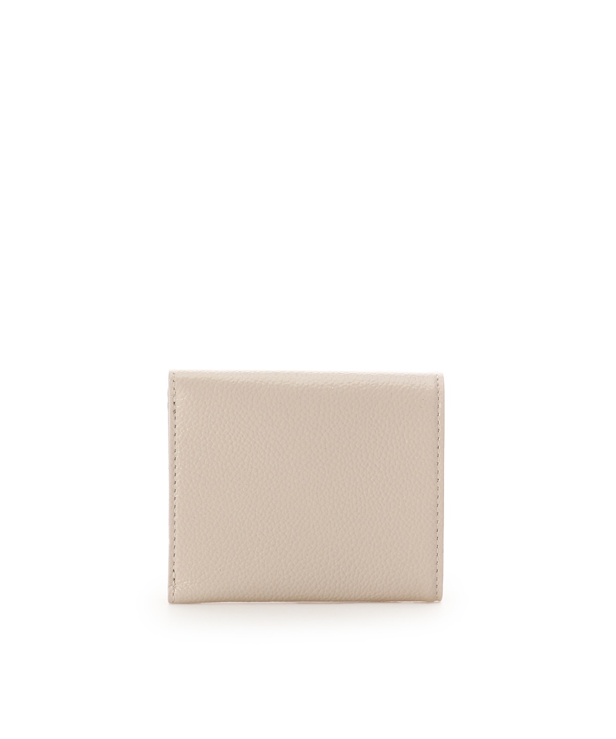 ハート金具 折財布 ベージュ 00