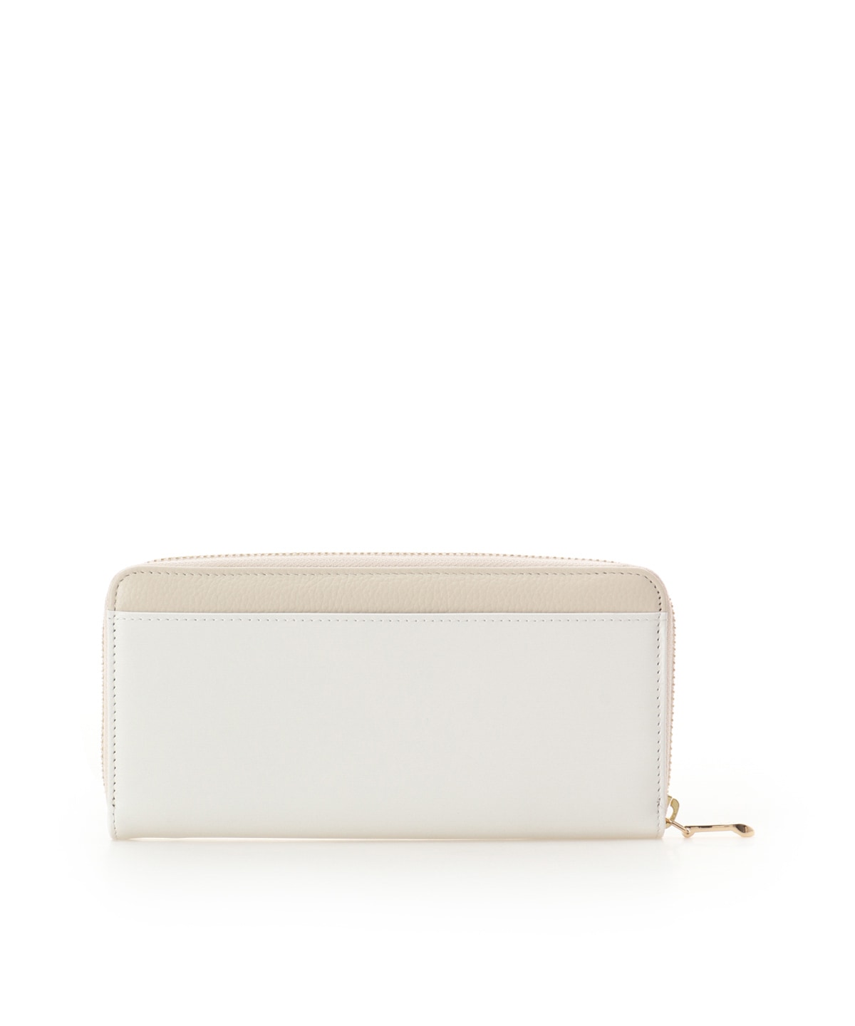 ビジューリボンバイカラー 長財布 ベージュ 00