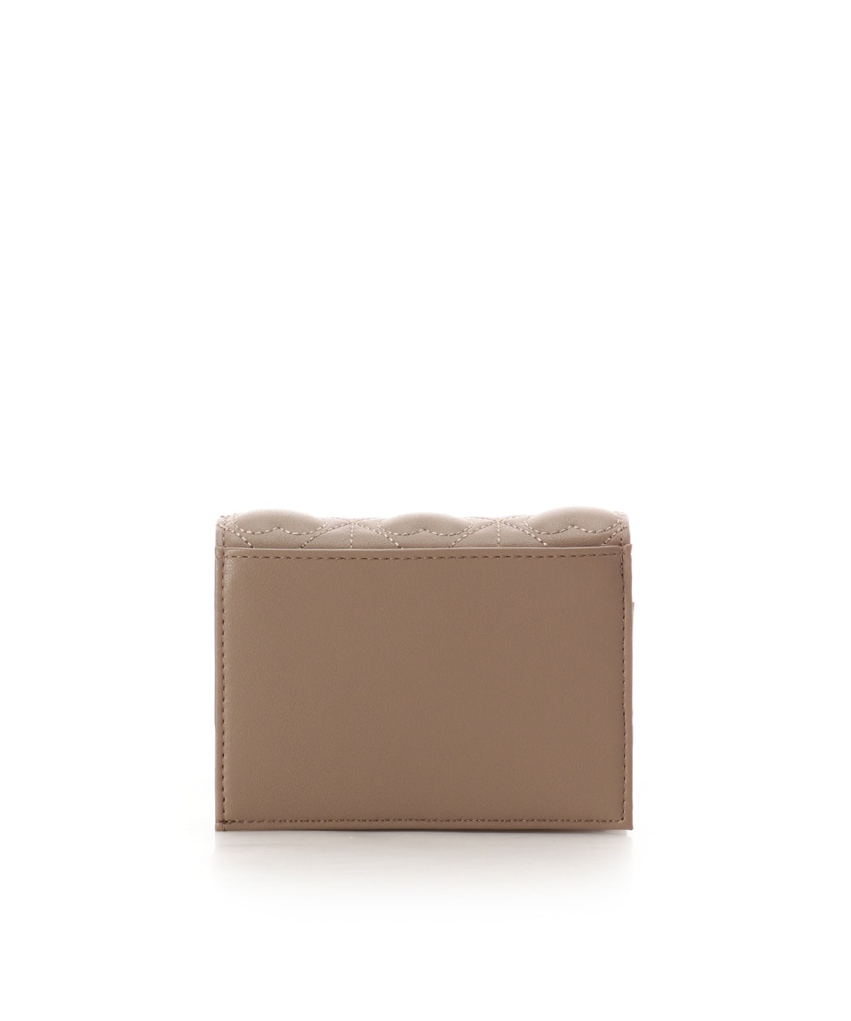ハートキルト ミニ財布 グレージュ 00