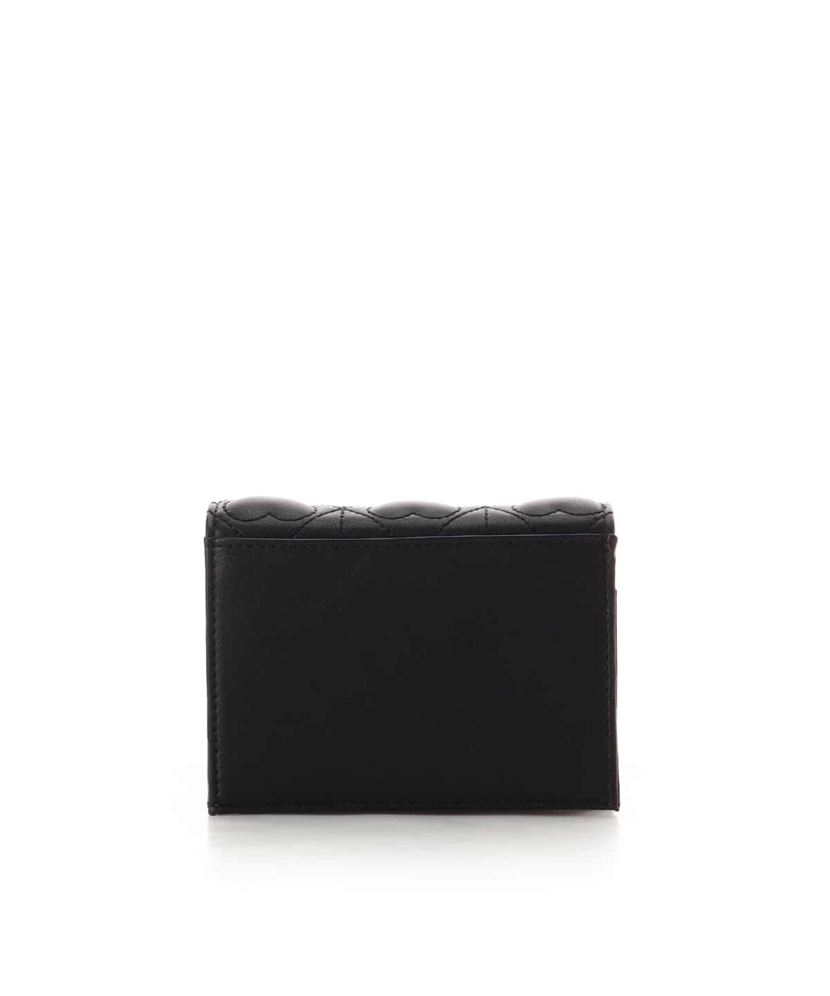 ハートキルト ミニ財布 ブラック 00