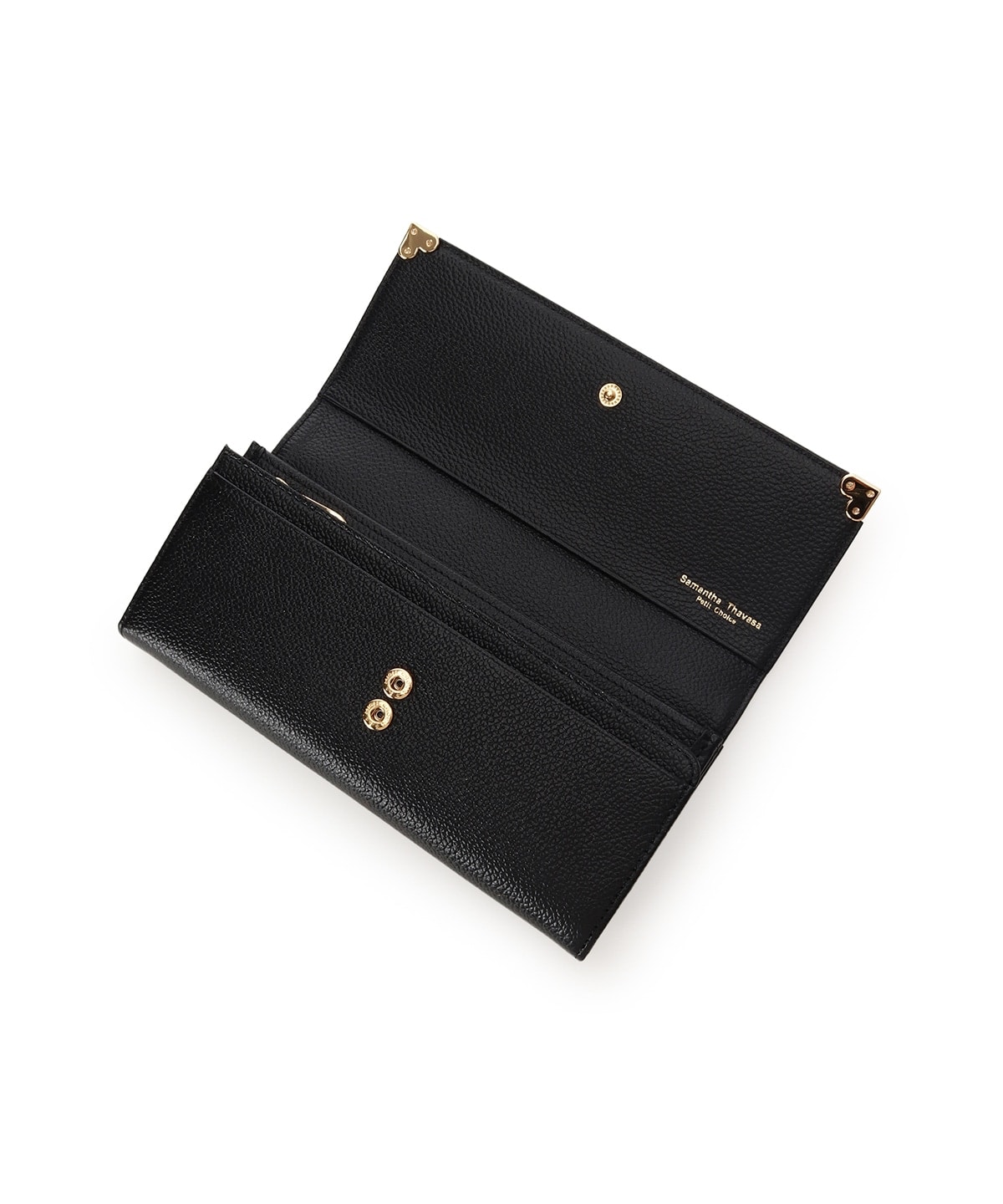 ハート金具 長財布 ブラック 00