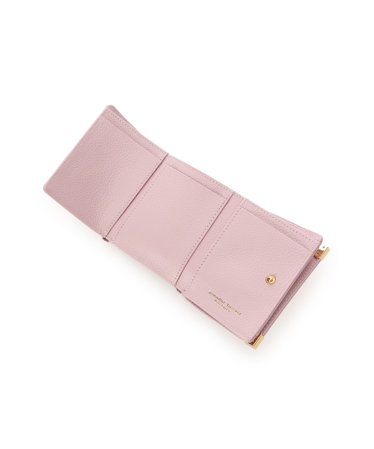 ハート金具 折財布 ピンク 00