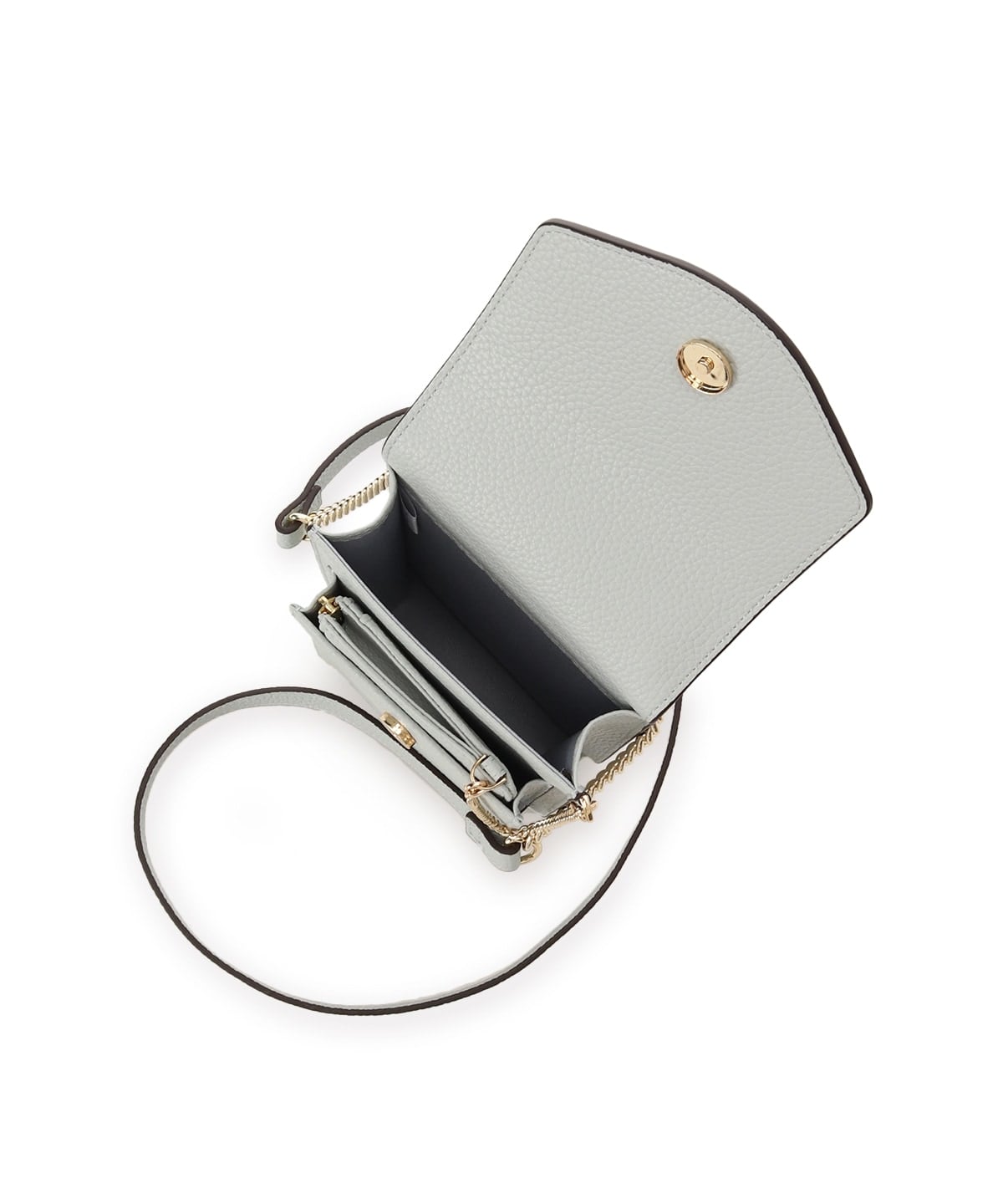 マルチケース付き スマホショルダー ライトブルー 00