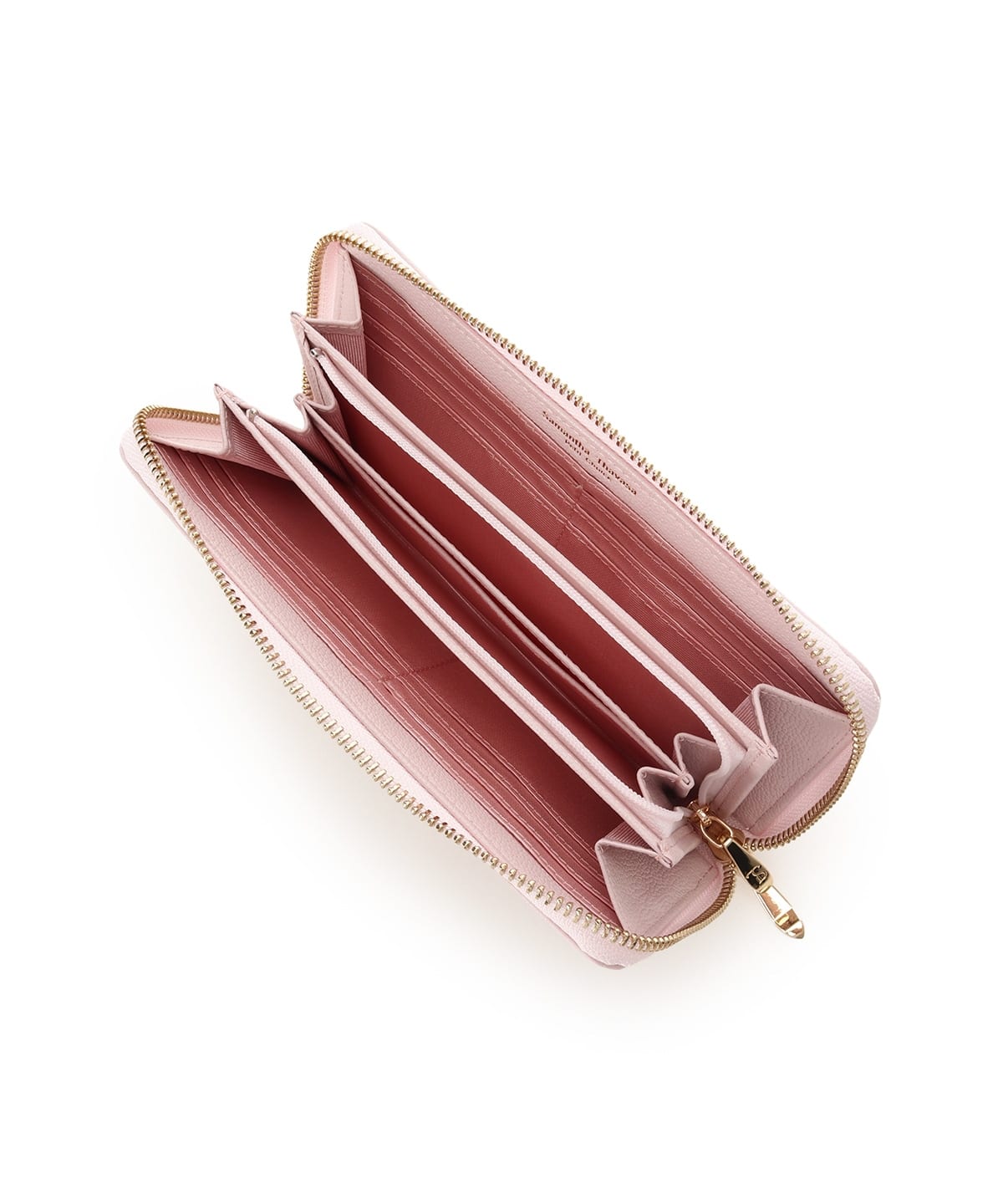 ビジューリボンバイカラー 長財布 ピンク 00