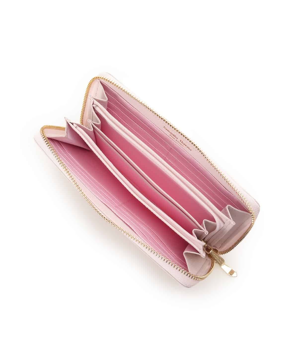 フラワービット 長財布 ピンク 00